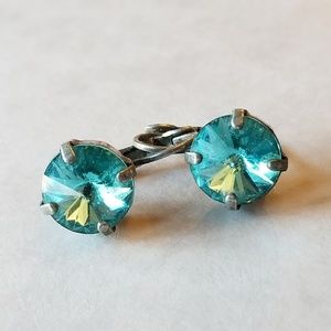 Sabika Blue Manhattan Drop Earrings Swarovski